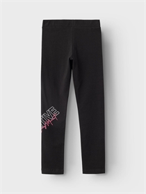 NAME IT Leggings Med Tekst Print Vianne Black